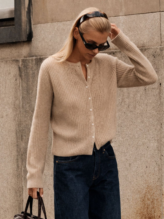 Camille beige Jasper Strickjacke