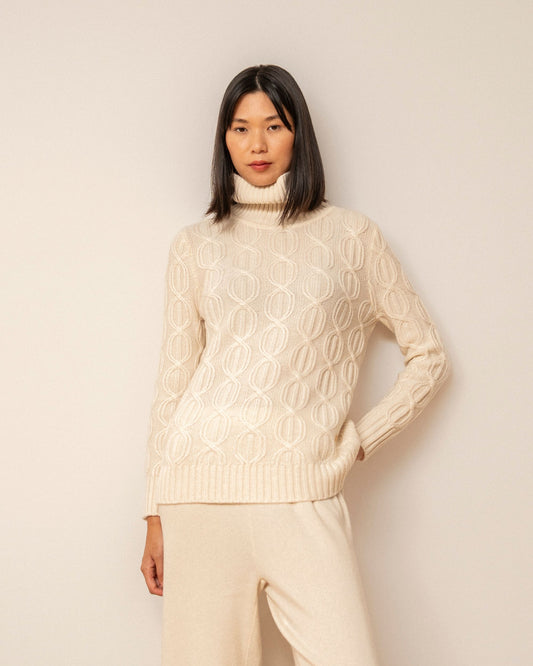 Alex white cashmere sweater