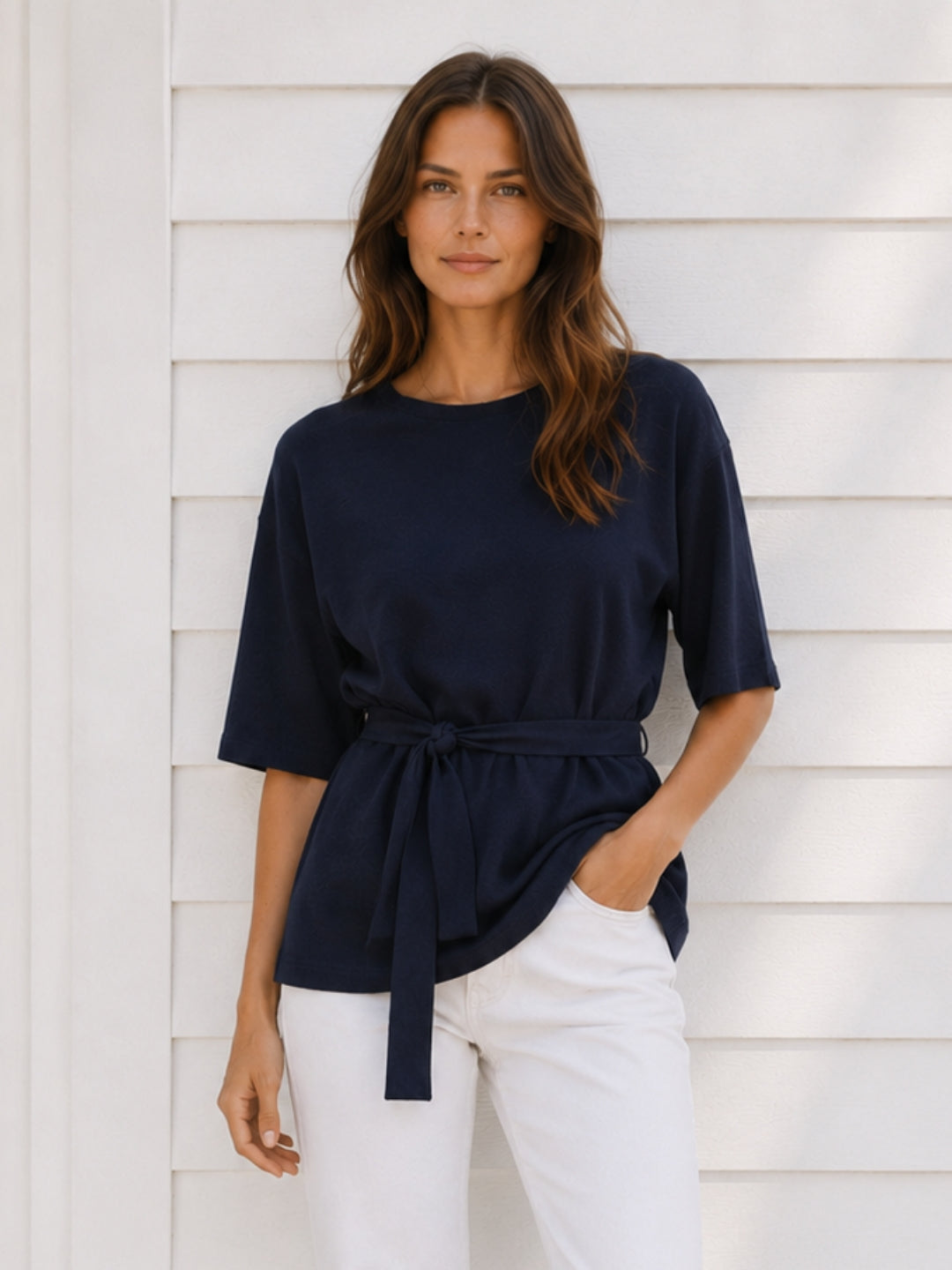 Top Elena mit Gürtel