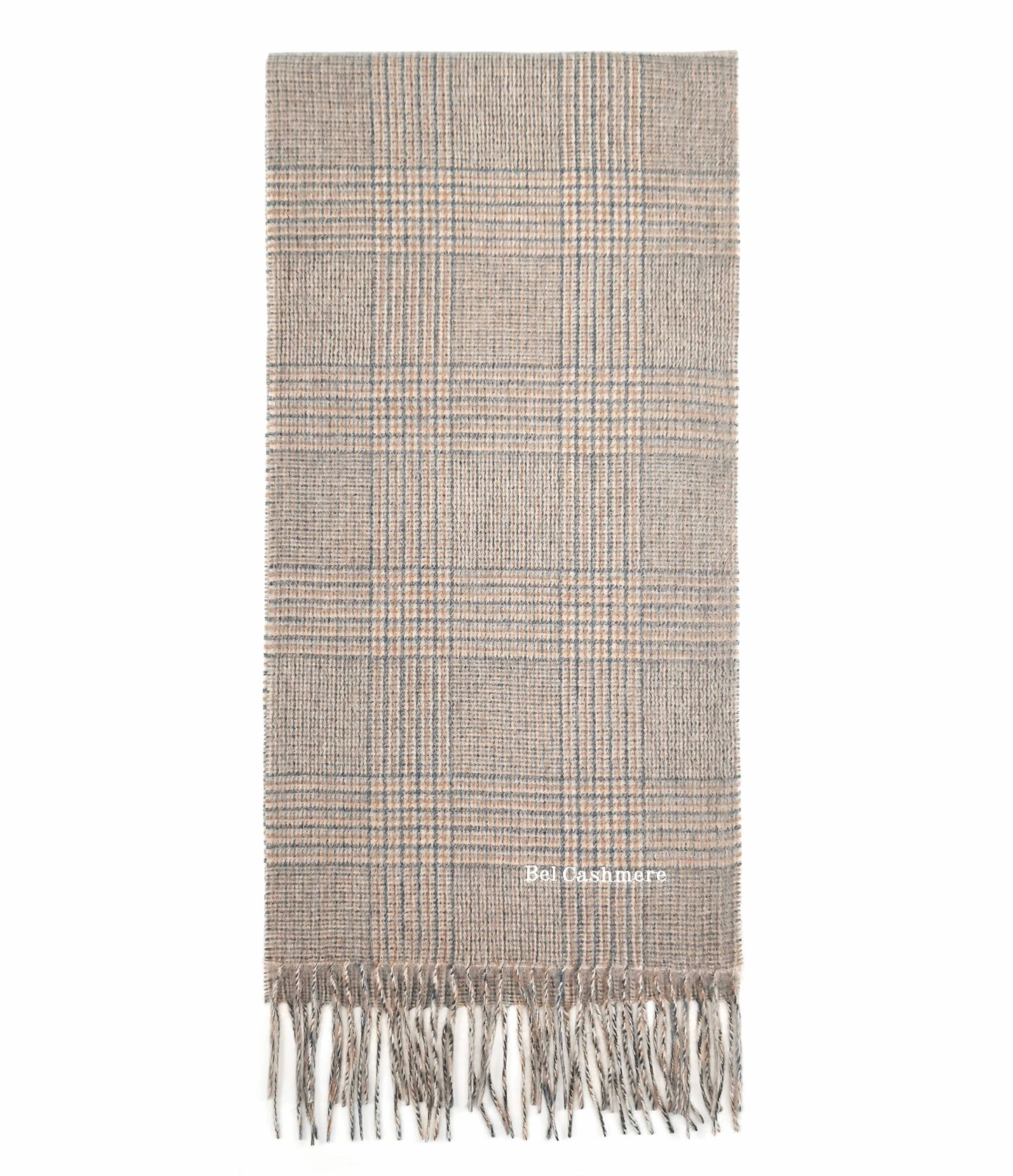 Prince of Wales cashmere scarf