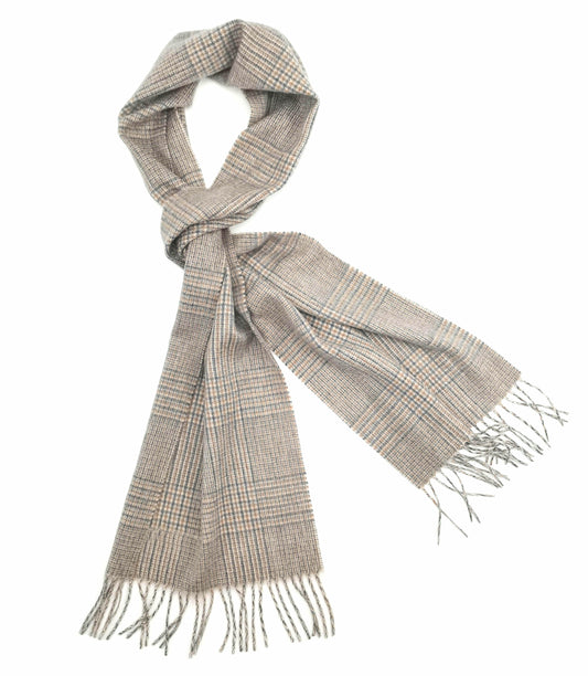 Prince of Wales cashmere scarf