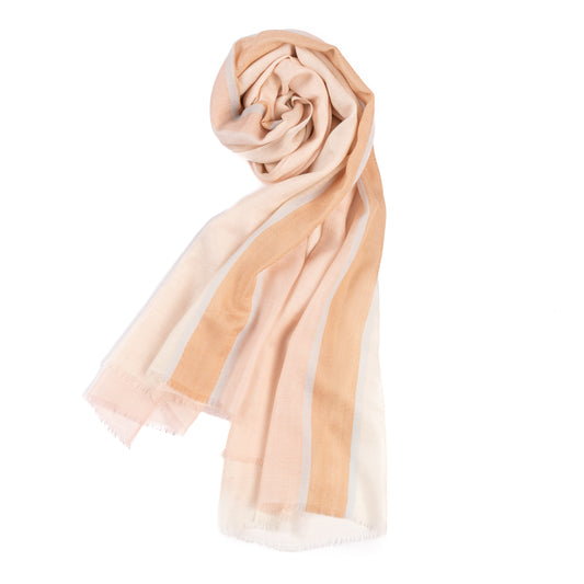 fular fino de cashmere en color rosa claro