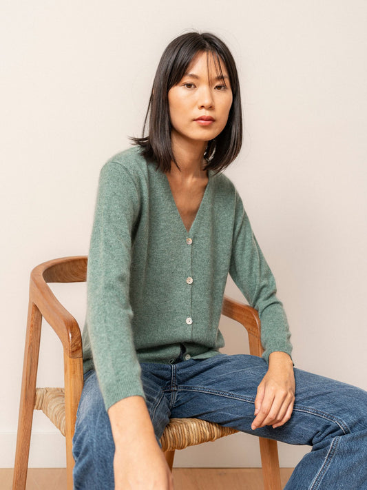 Green Amy Cardigan