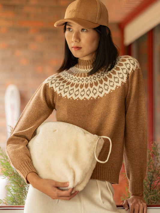 Martina camel cashmere sweater