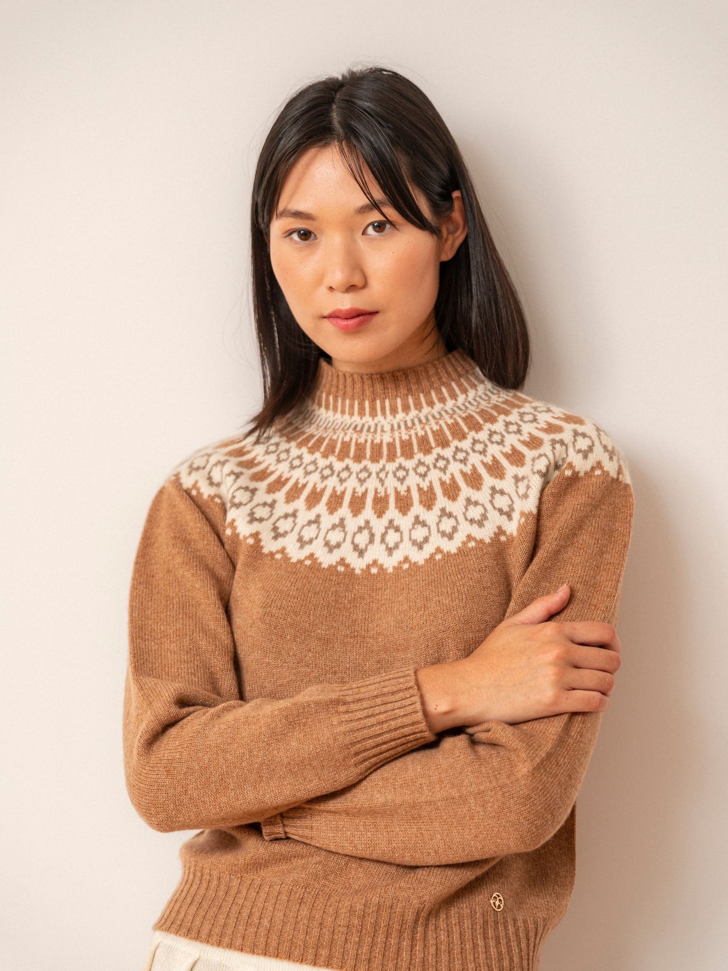 Martina camel cashmere sweater