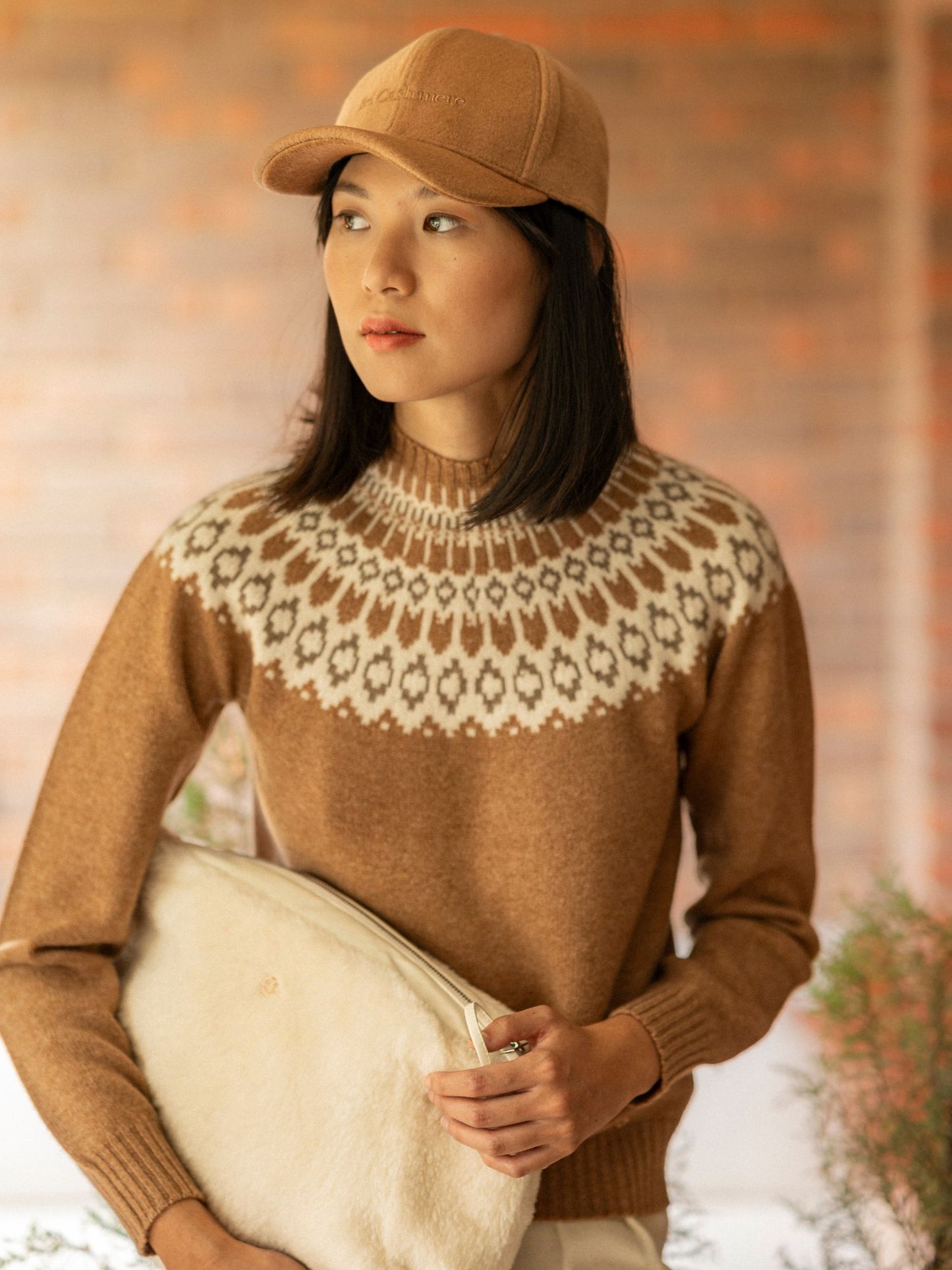 Martina camel cashmere sweater