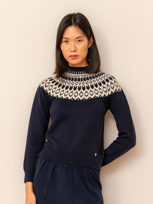 Martina blue cashmere sweater