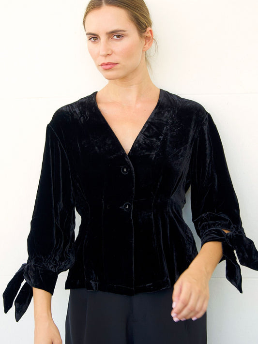 Fara velvet blouse