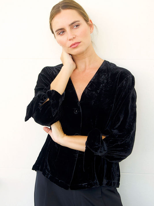 Fara velvet blouse