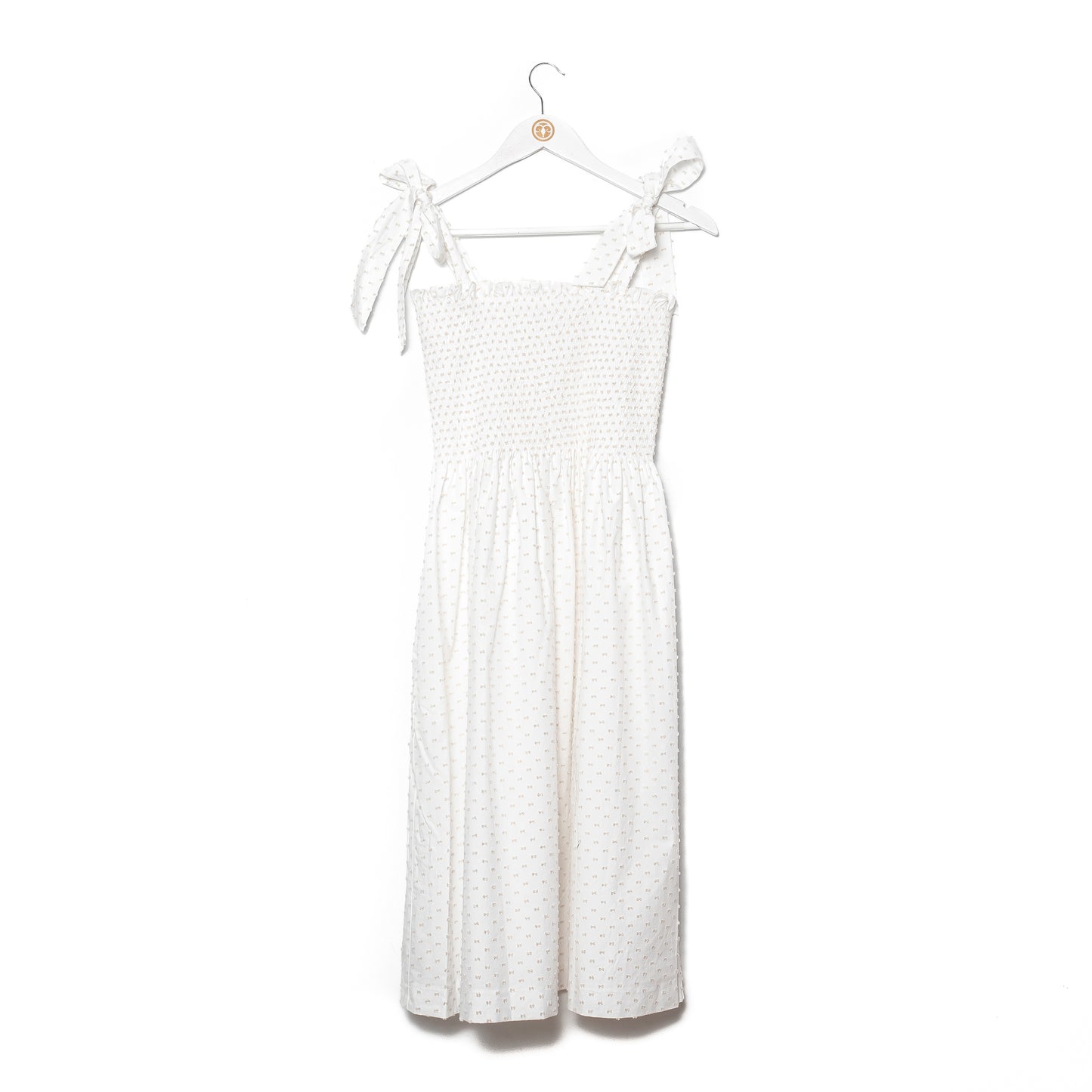 Vestido de plumeti blanco