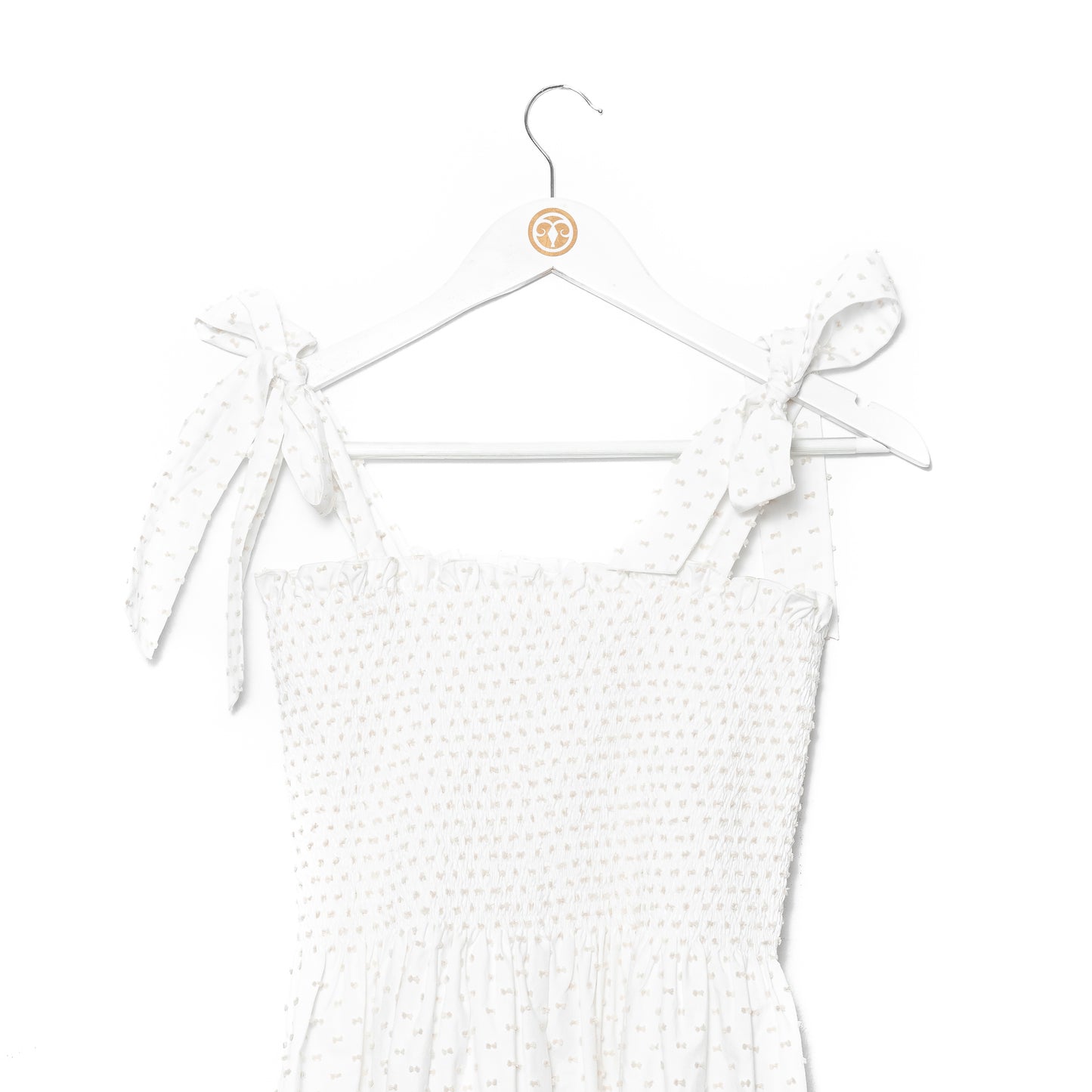 Vestido de plumeti blanco