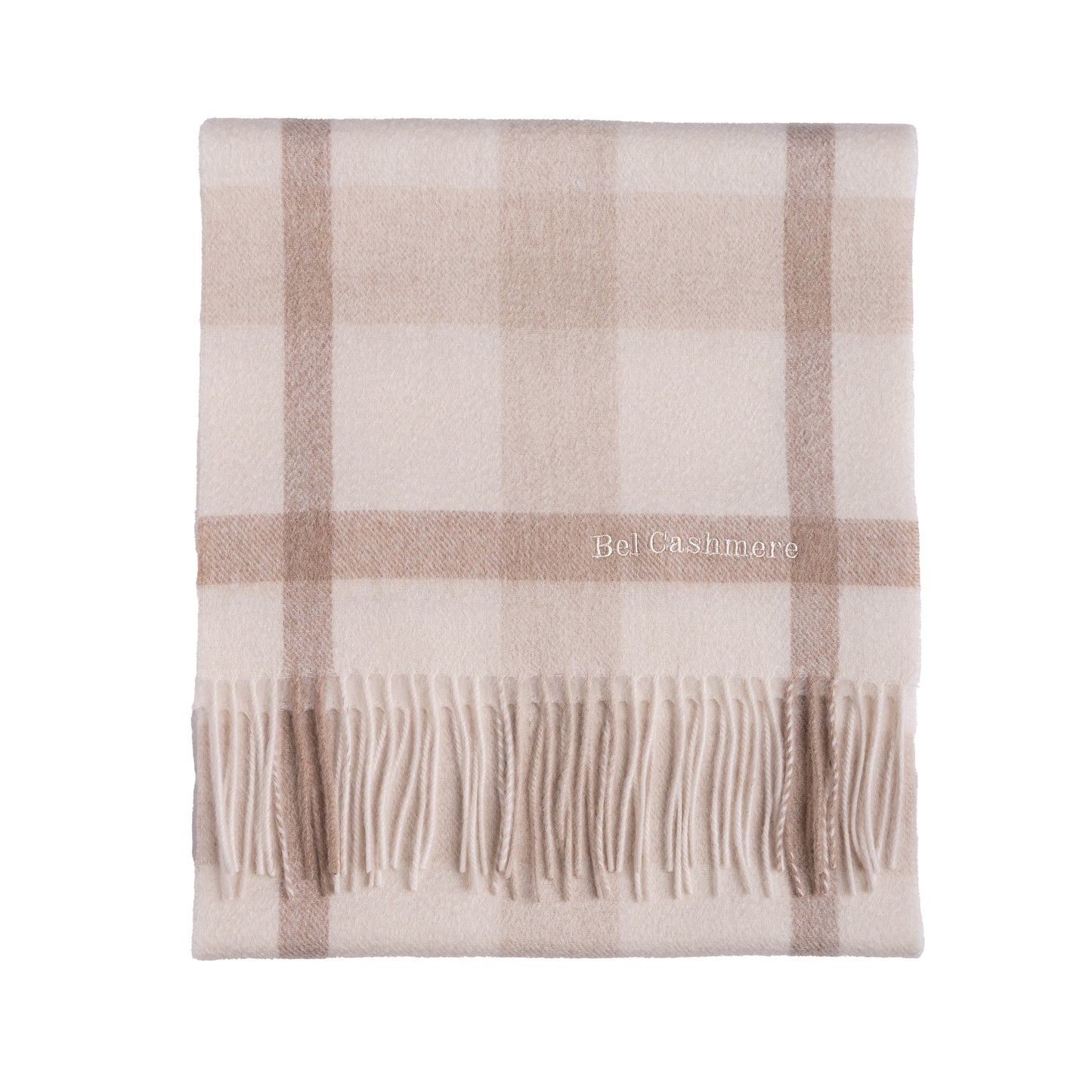 Bufanda de cashmere cuadros