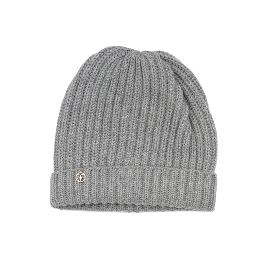 Gray cashmere hat