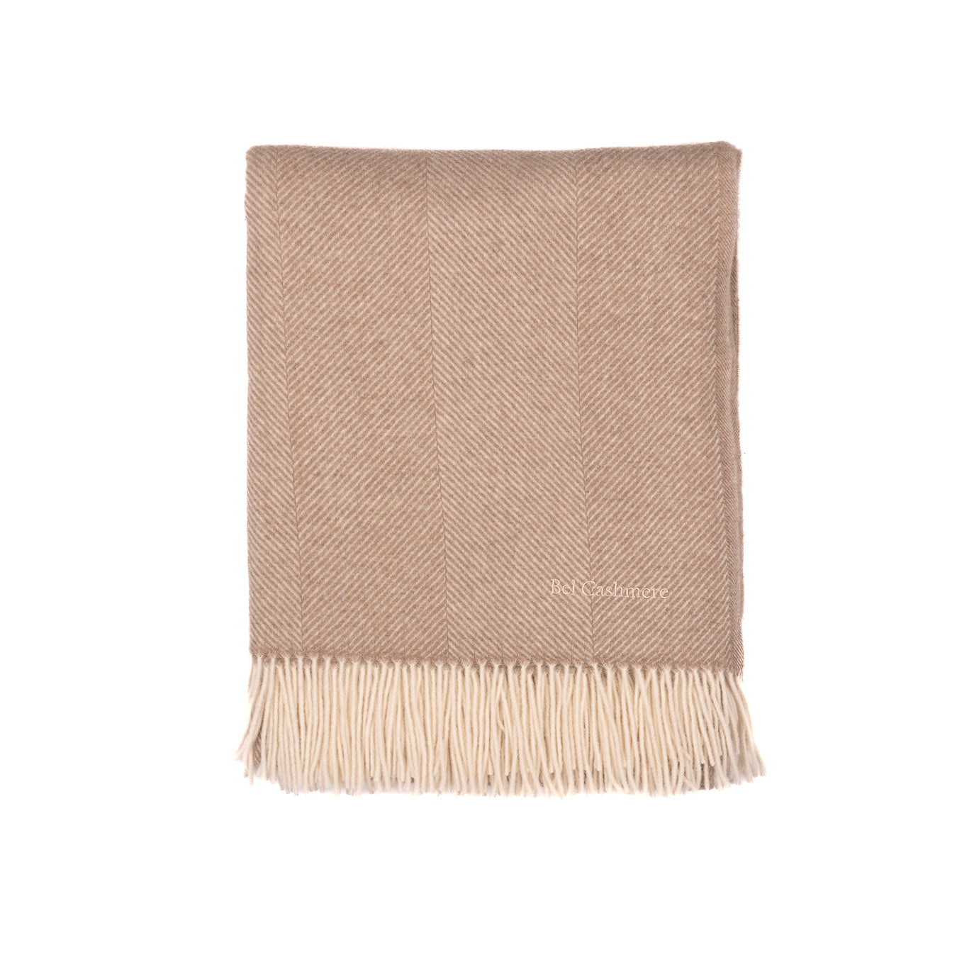 Manta gruesa de cashmere de espiga