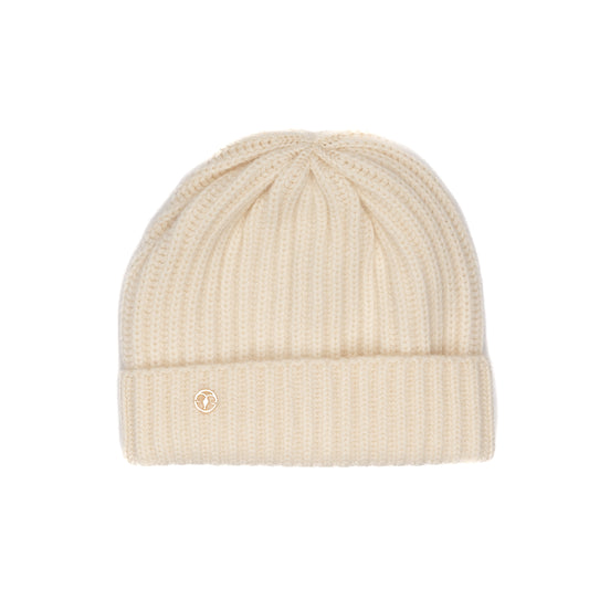 Raw cashmere hat