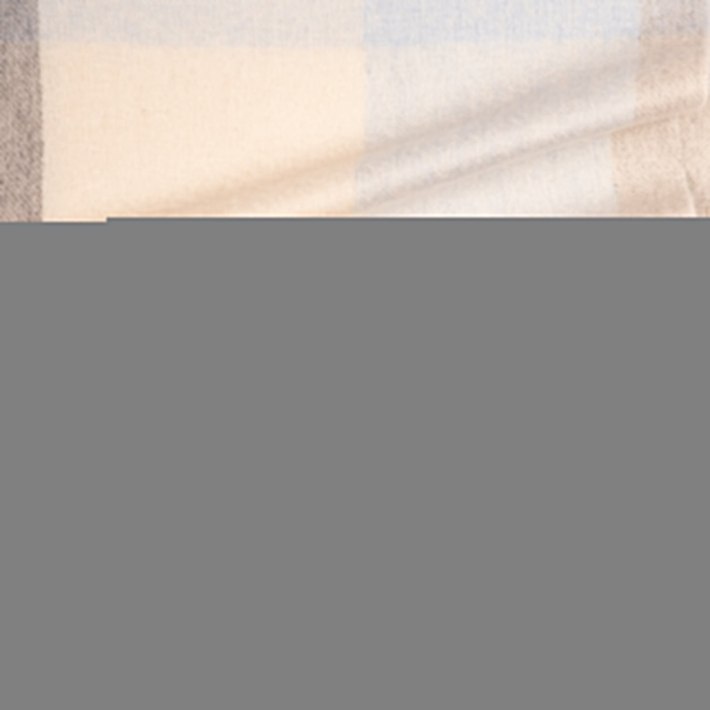 Bufanda de cashmere cuadros con azul