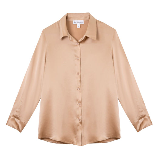 Blusa Diana de seda latte