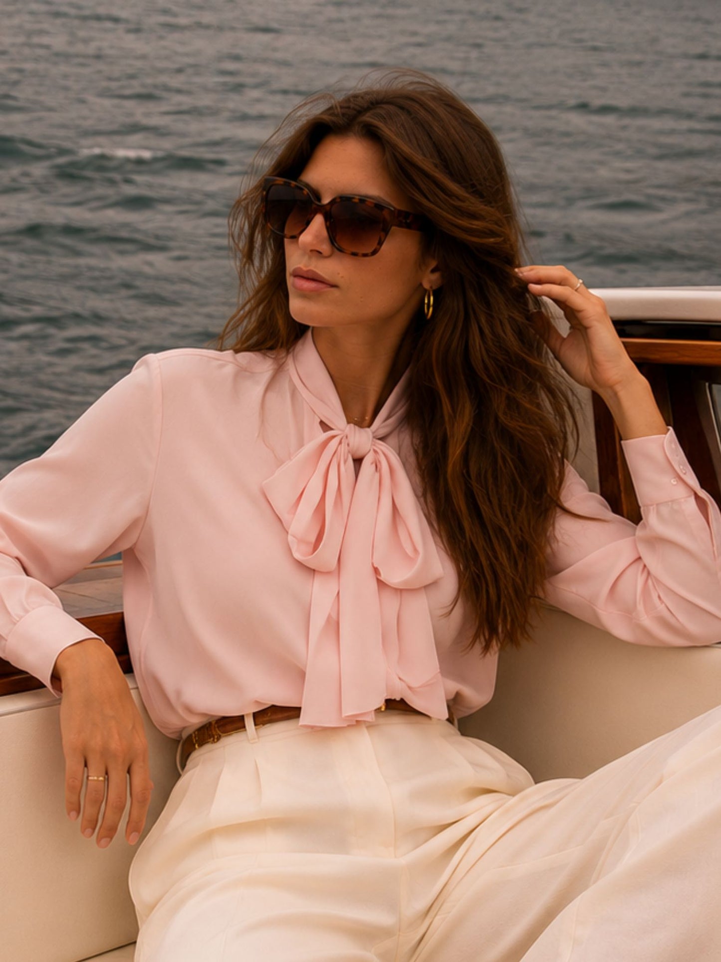 Carmen pink blouse