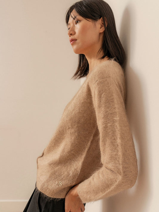 Amy cardigan in brushed cashmere