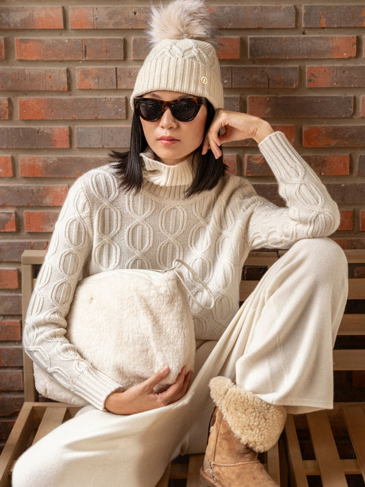 Alex white cashmere sweater