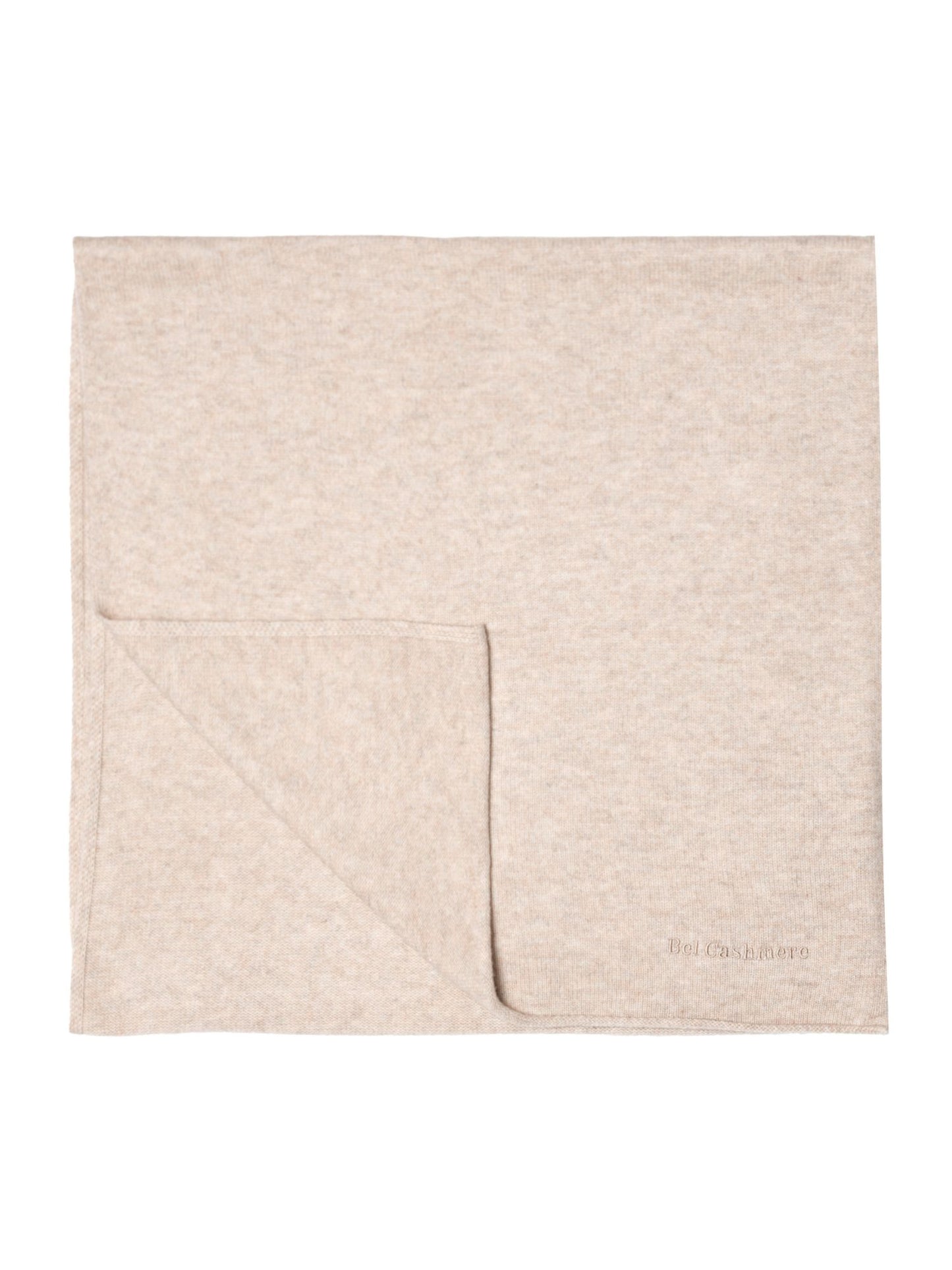 Large tan knit scarf