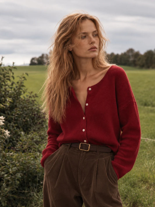 Cárdigan Camille burdeos