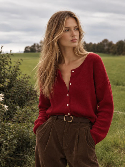 Cárdigan Camille burdeos