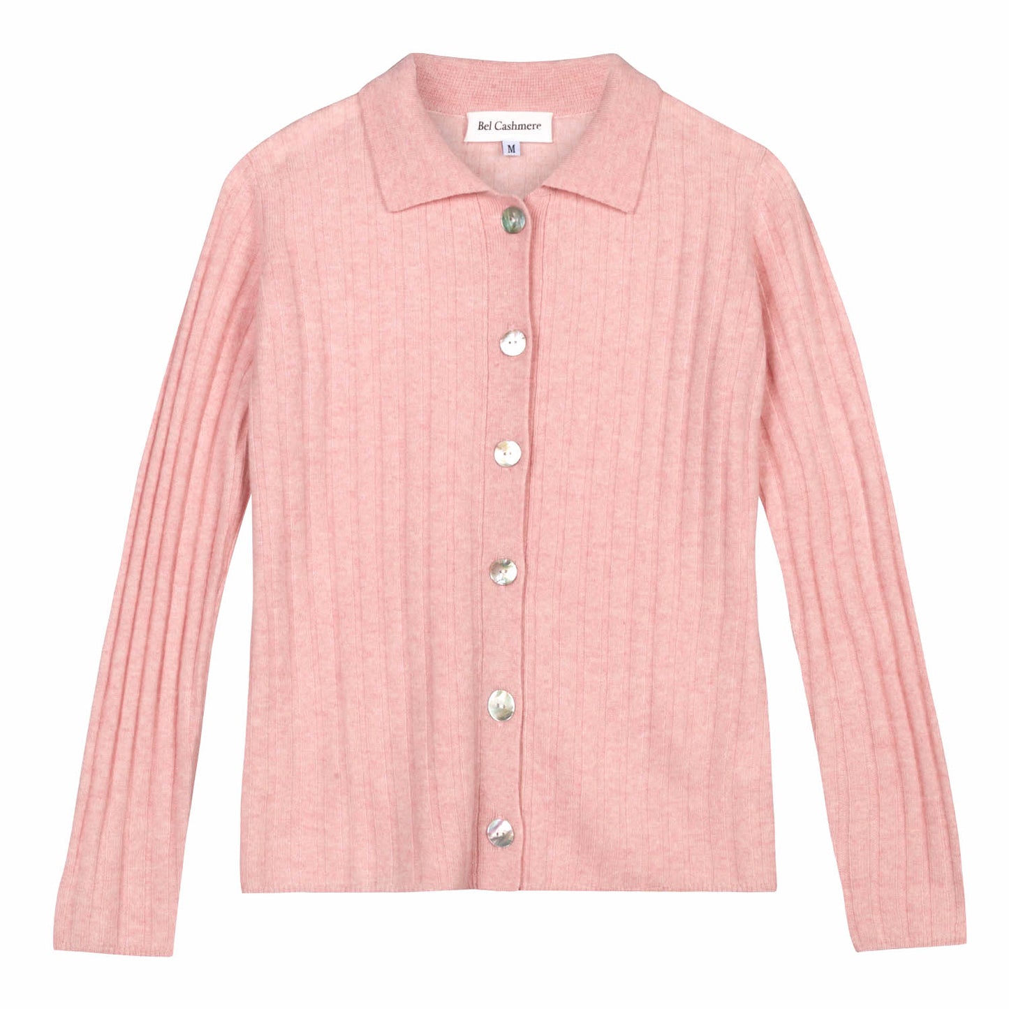Cardigan Charlotte rosa empolvado