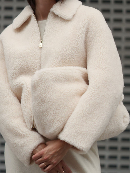 Wool hair bag