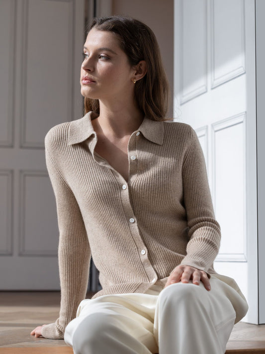 Cardigan Giselle tostado