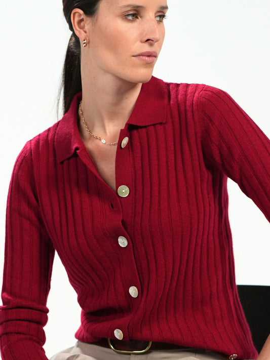 Cardigan Charlotte burdeos