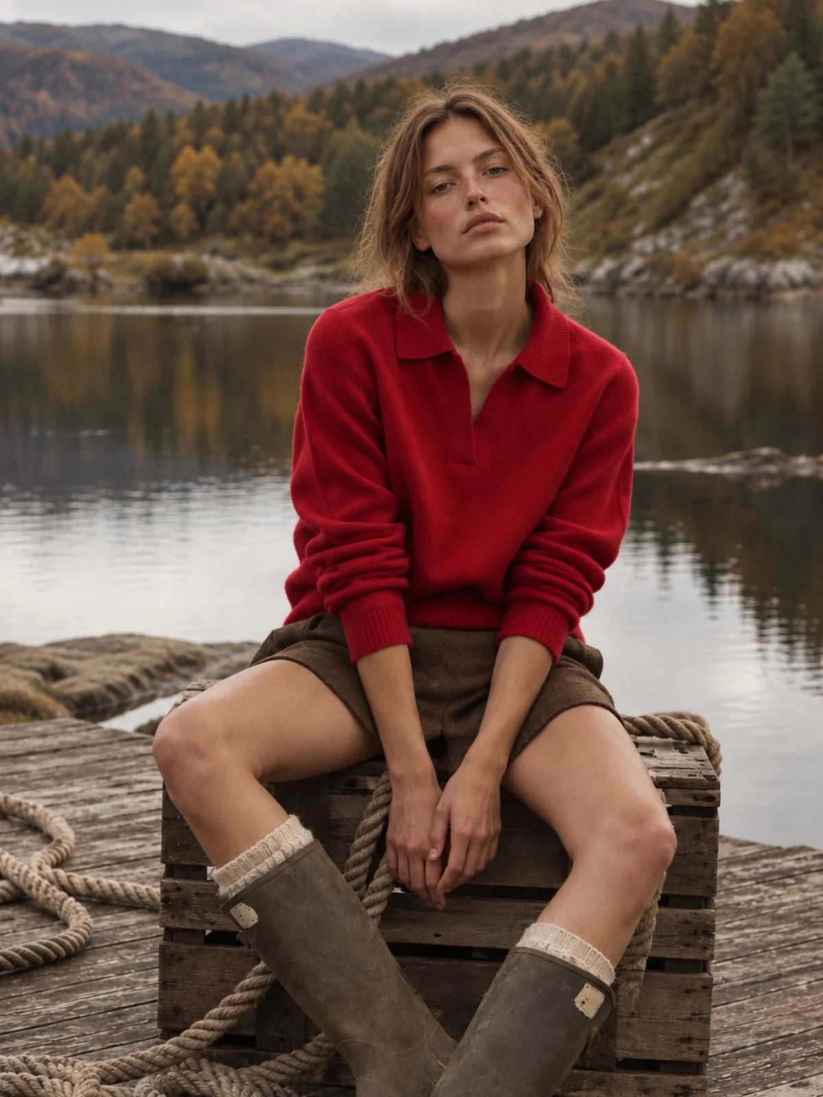 Red Soho sweater