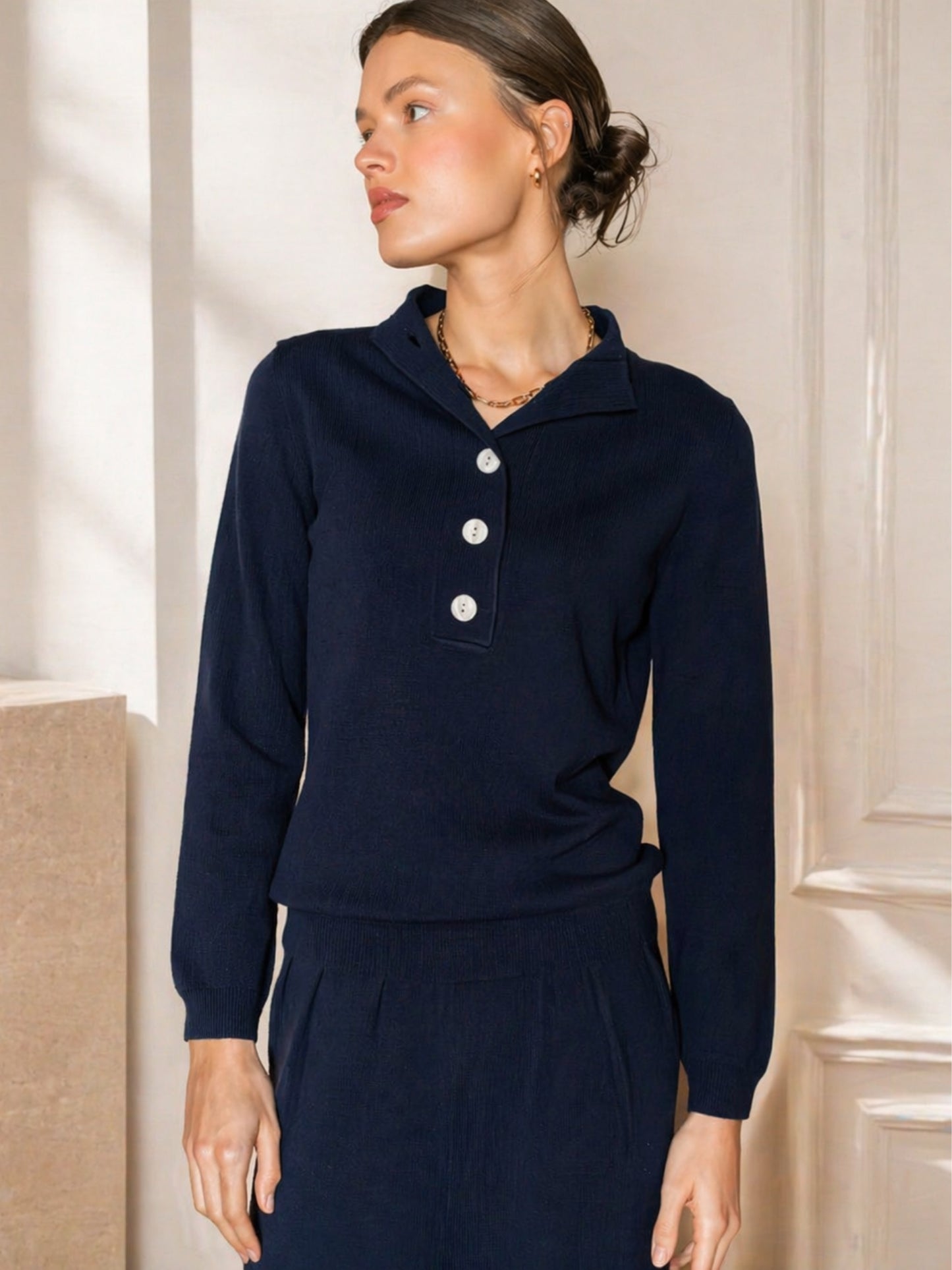 Marineblauer Pullover Emi