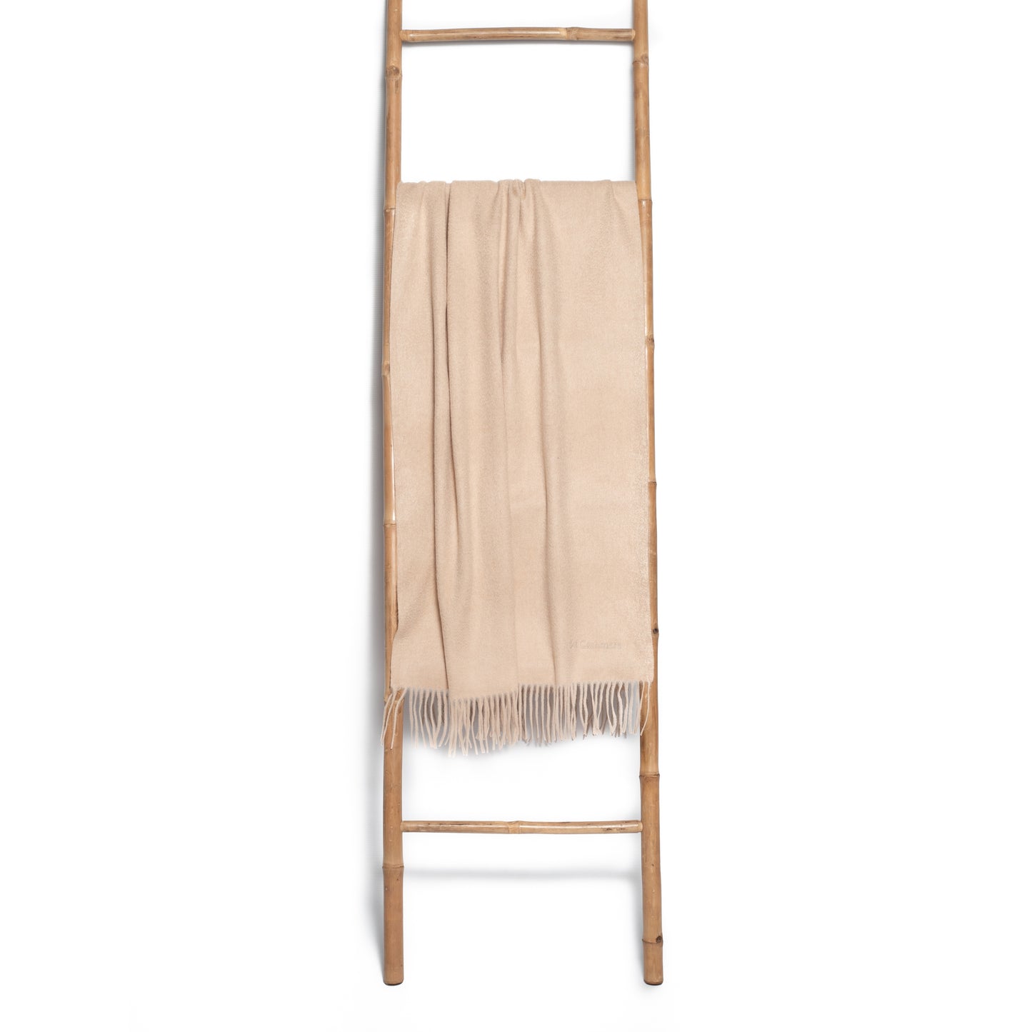 Estola/ Bufanda grande con flecos beige