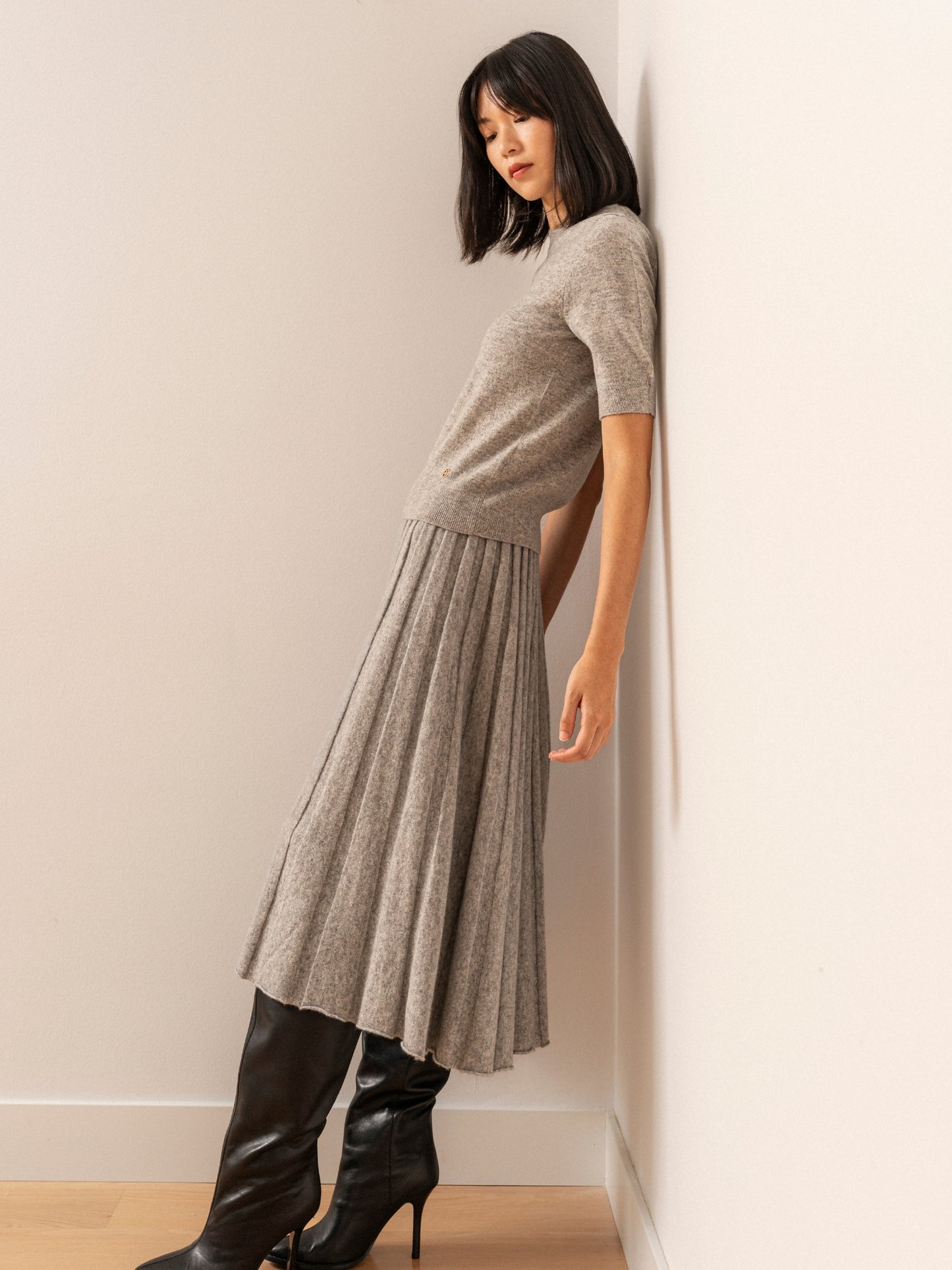 Falda Julietta gris