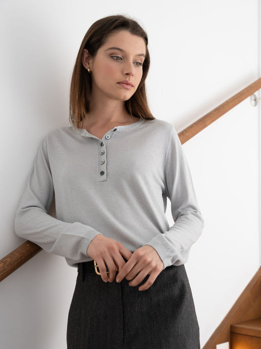 jersey Carla gris perla