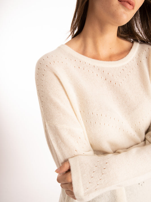 Jersey Lily de cashmere crudo