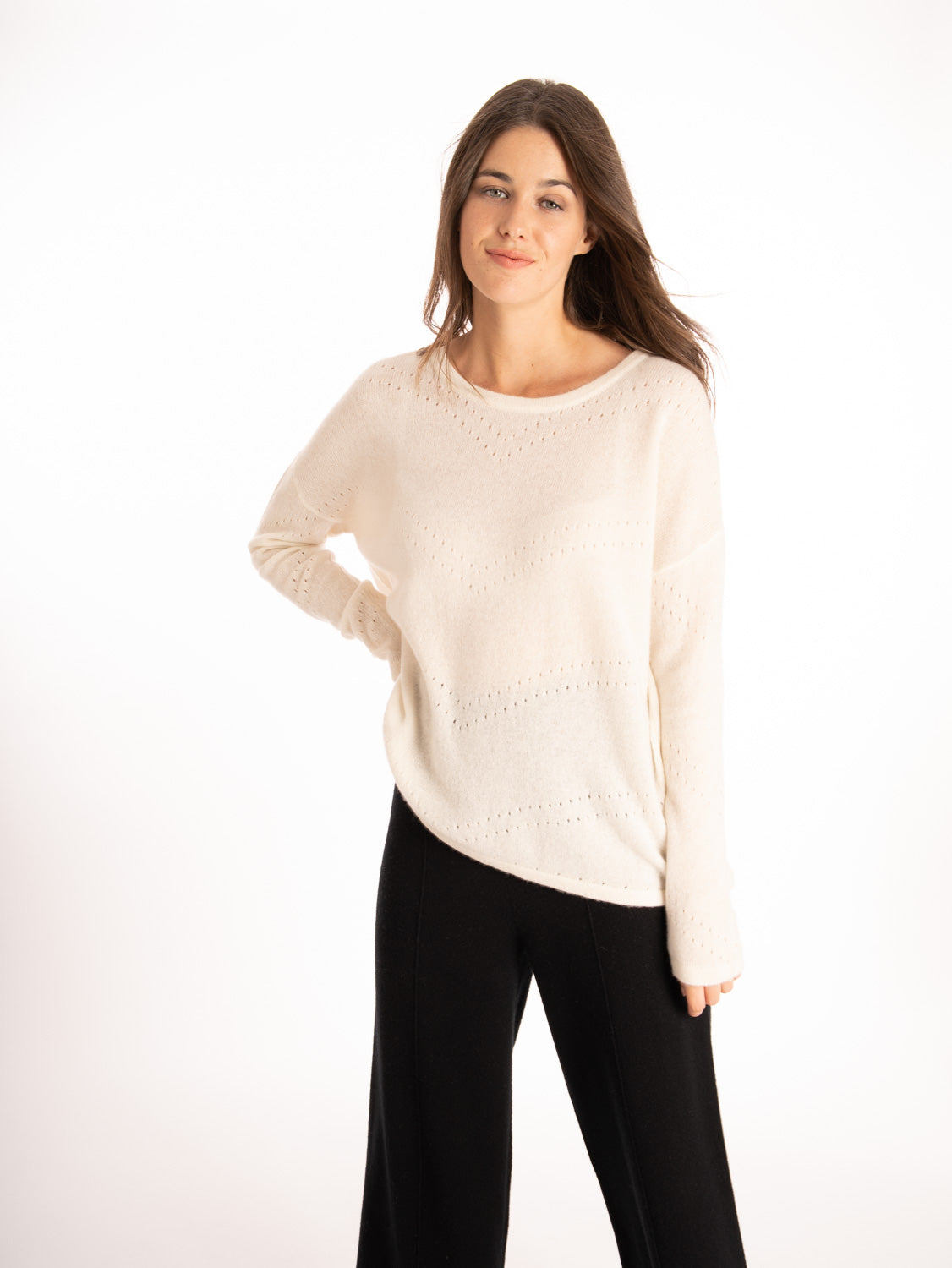 Jersey Lily de cashmere crudo