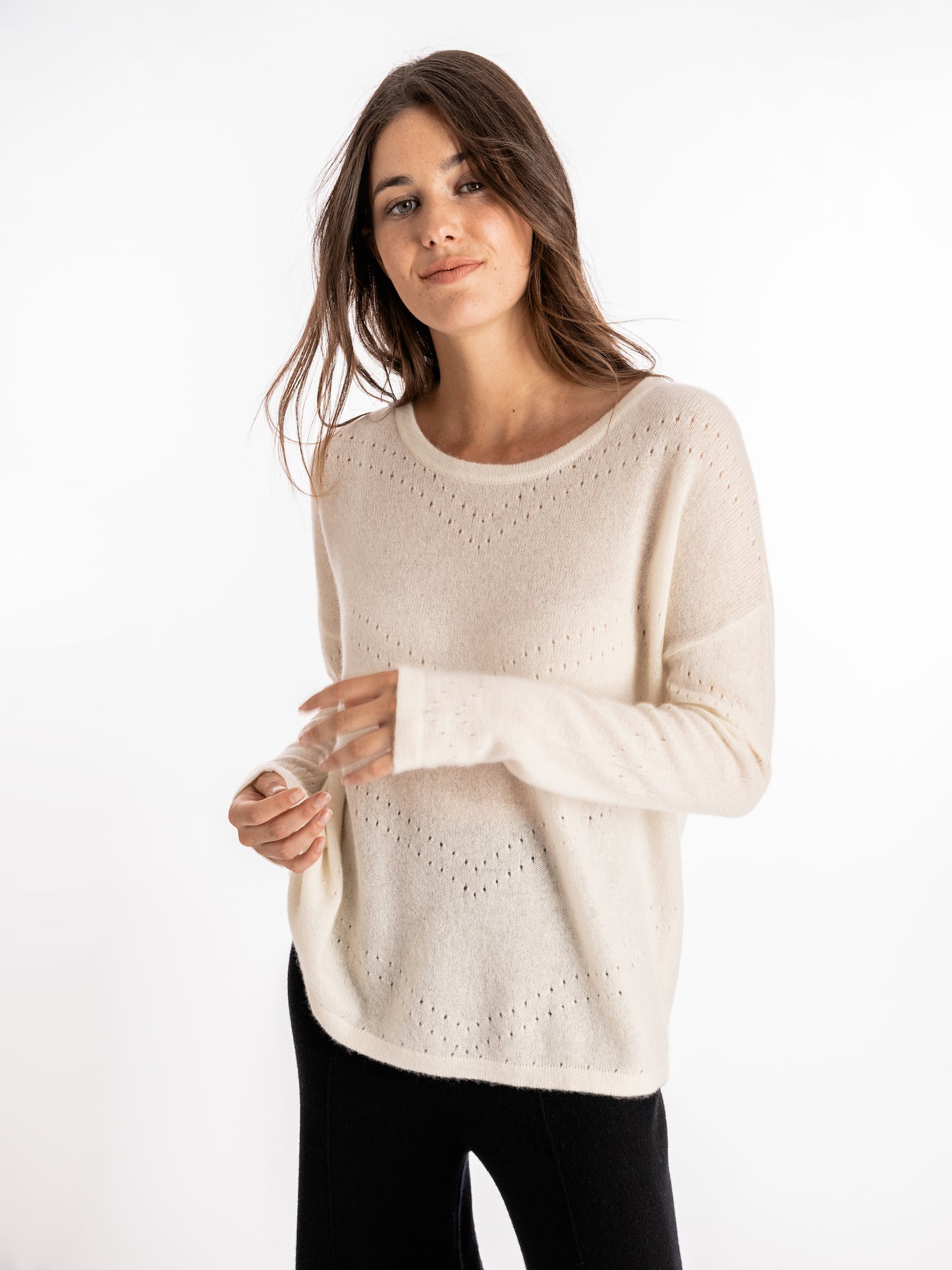 Jersey Lily de cashmere crudo