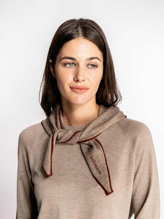 Tan cashmere scarf