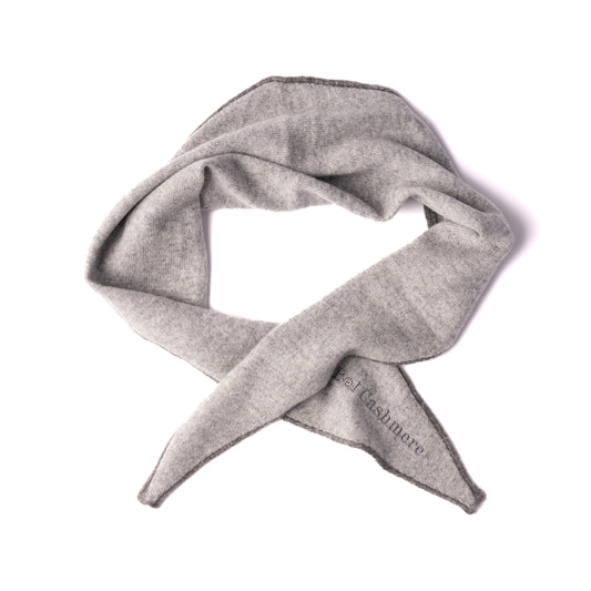 Gray cashmere scarf