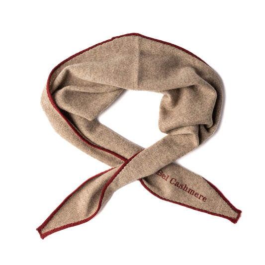 Tan cashmere scarf