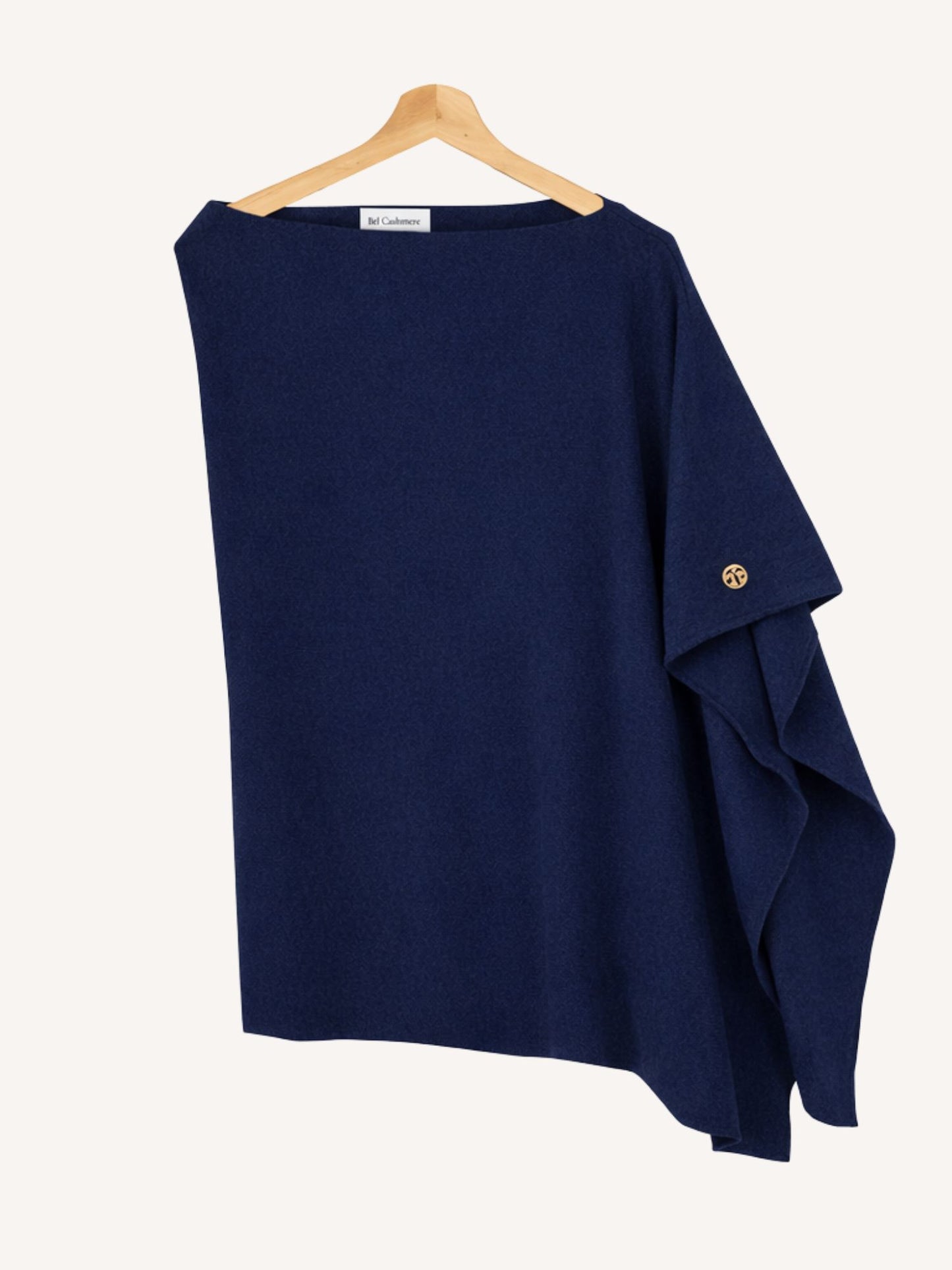 Poncho de cashmere marino