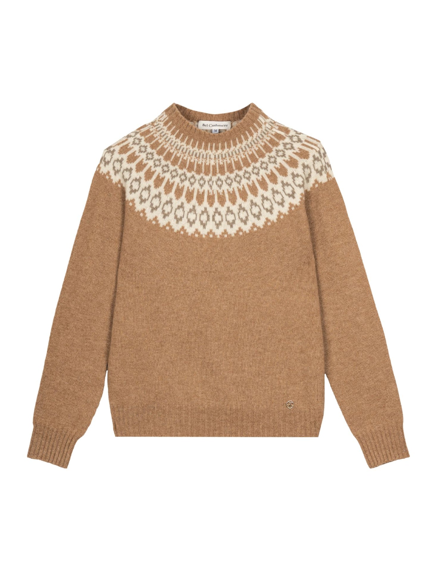 Jersey Martina de cashmere camel